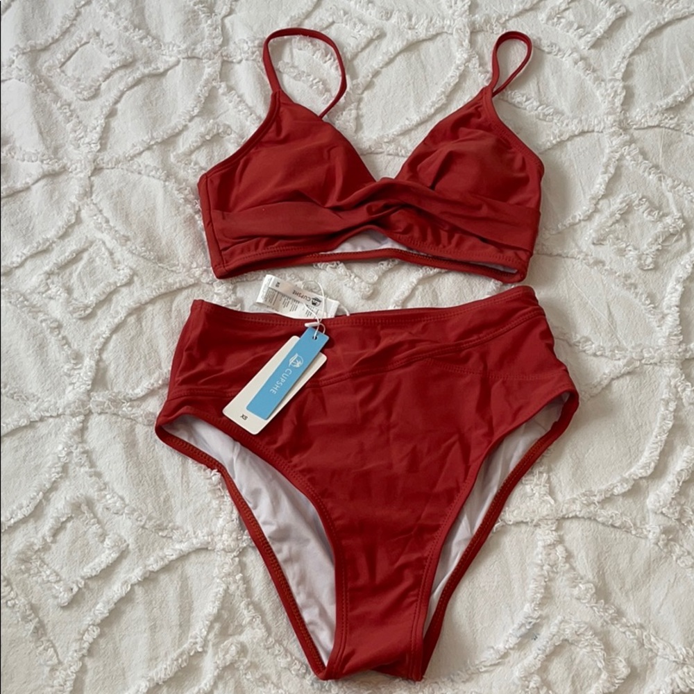 Cupshe twist high waist bikini (BNWT)